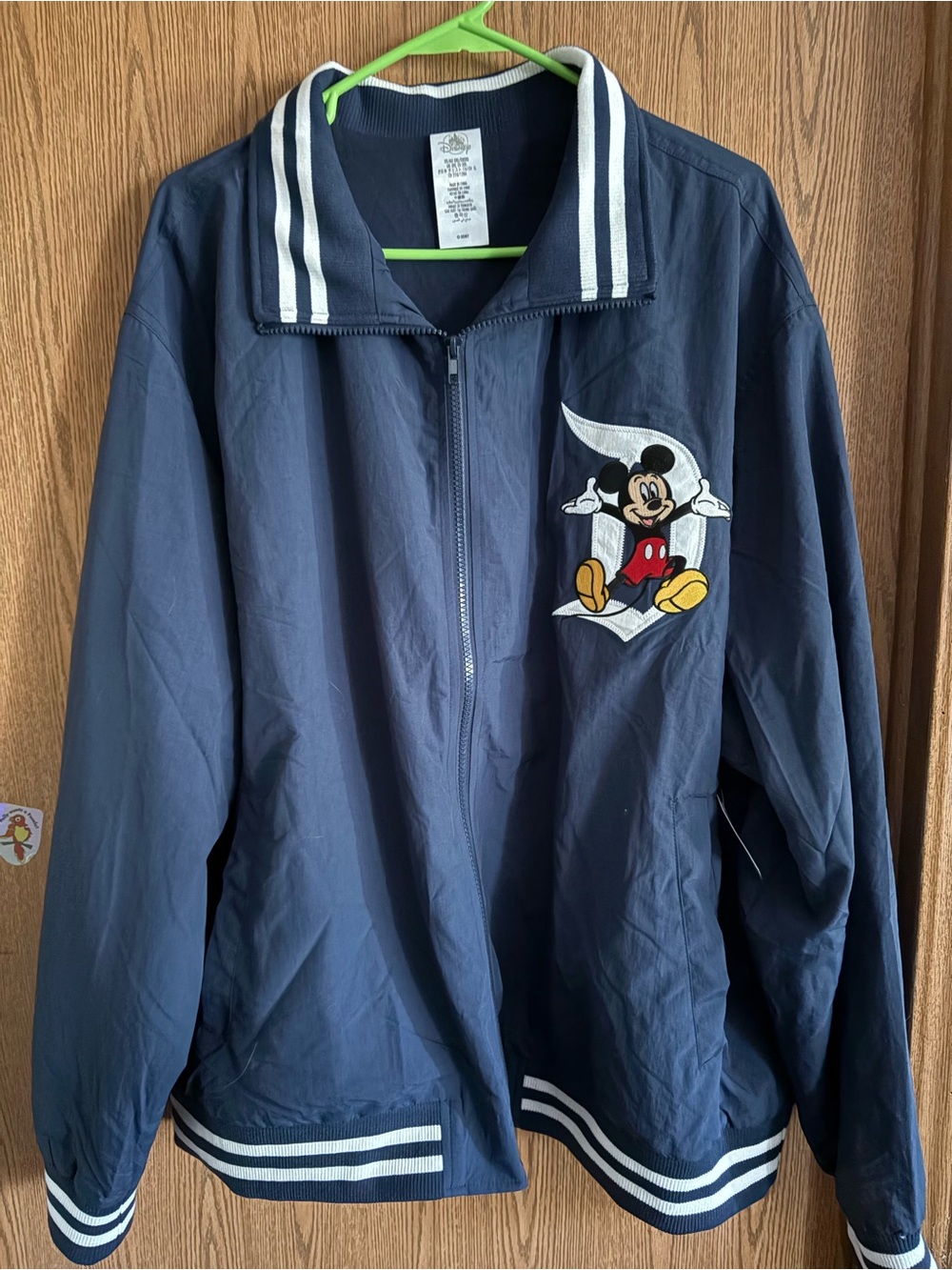 Disney Navy and White Mickey Mouse Track Jacket